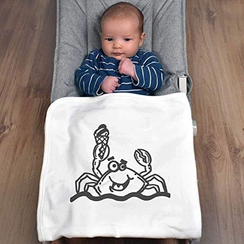 Azeeda 'Crab sa sladoledom' Pamučna beba pokrivača / šal