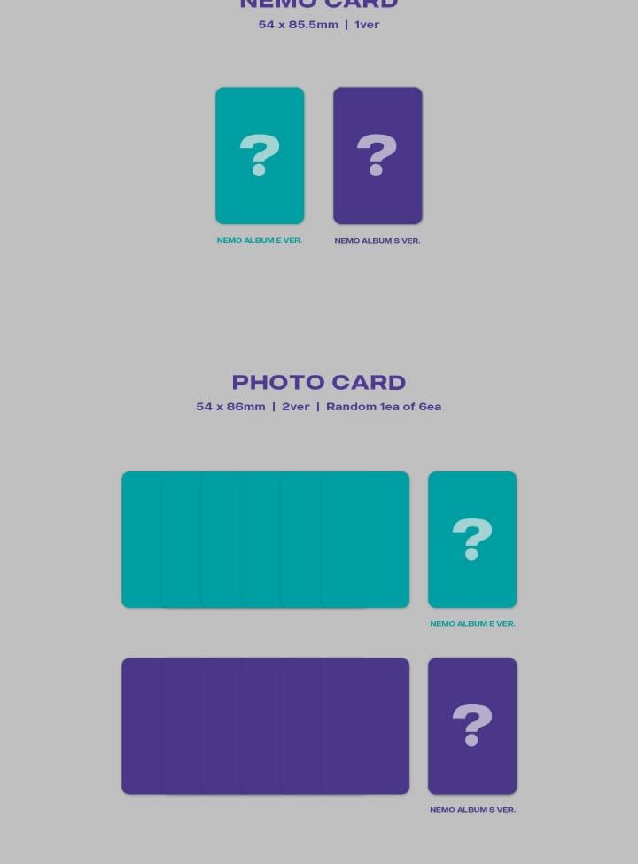 Samo B = 3. Mini Album Nemo platforma verzija Nemo kartica+Fotokarda+jedinica fotokarda+transparentna kartica+praćenje