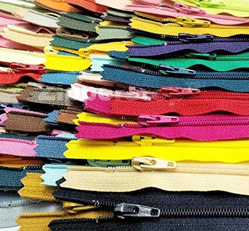 50 komada Najlonska zavojnica YKK zatvarači za krojenje za obrtaju za šivanje 25 boja - izrađene u SAD-u