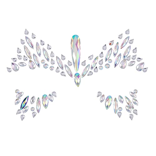 Aularso rhinestone face Gems Mermaid Chest Gems Rave Party Body Gems Crystal Festival dragulj za lice
