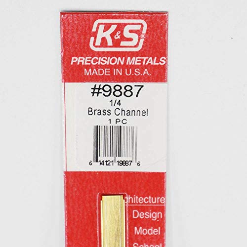 K & S 9887 mesingani kanal, 0,014 Zidni - 1/4 x 1/8 dužine nogu, 1 komad, izrađen u SAD-u