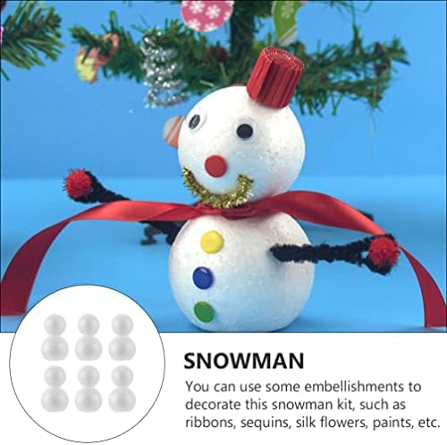 Toyvian Božićni oblici DIY pjena kugla za modeliranje bijele božićne kuglice Holiday Stol Commercer
