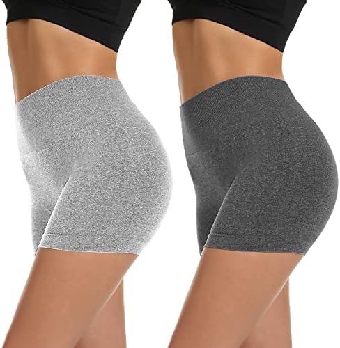 Xintorch joga kratke hlače za žene kratke hlače za žene Spandex High Struk Hratke za vježbanje Atletski teretana Bikerske kratke hlače 1/2 paketa