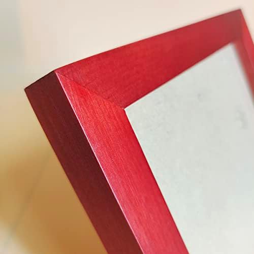 Kele Model 6x6 Okviri za slike Crveni puni drveni okvir, plastični panel ili zidni prozor otvor 5,5x5,5 inča.