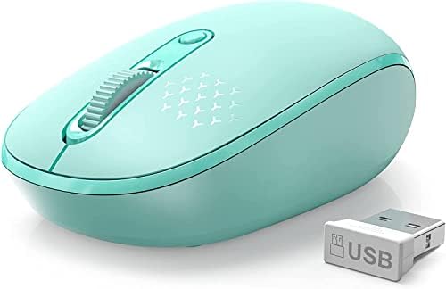 Trueque bežični miš, 2.4 G bešumni miš sa USB prijemnikom - prenosivi računarski miševi, 3-Level DPI Akumulatorski miš za PC, Tablet, Laptop, Notebook sa Windowsom