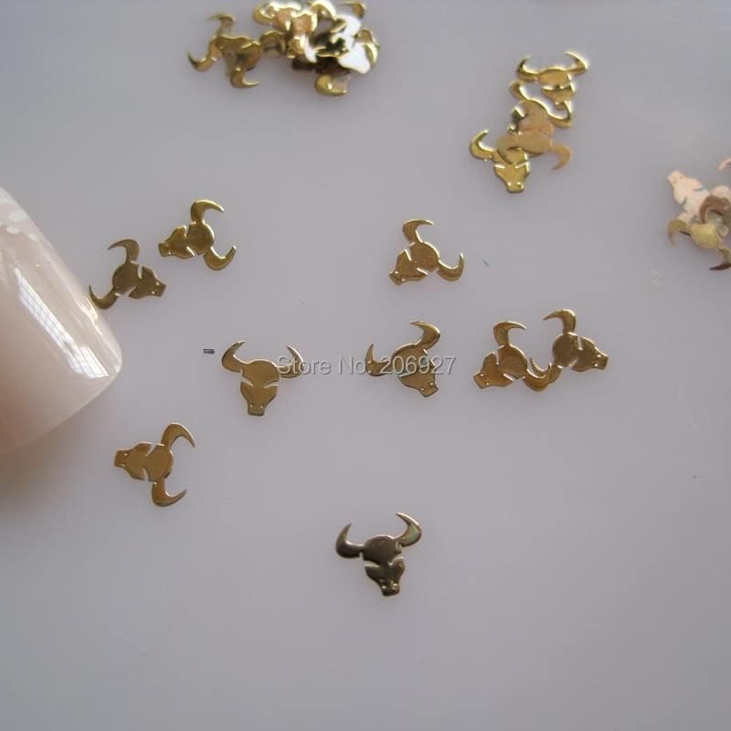 MS251-2 100kom Zlatna slatka Taurus sazviježđe metalna naljepnica Nail Art metalna naljepnica Nail Art dekoracija
