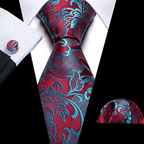 YOHOWA muške vjenčane kravate Set Paisley kravate s maramicom za manžetnu svile formalni posao