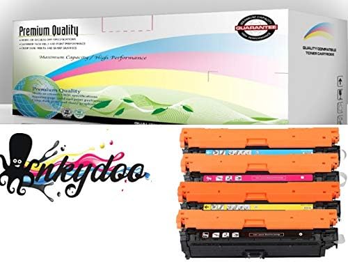 Inkydoo 4 Color Toner set za HP Color LJ M651 HP 654x / 654A, 1 EA premium kvalitetne zamjene za CF330x, CF331A, CF332A, CF333A, HP Color LJ Enterprise Color 600 M65DN, HP MFP651N, MFP651XH