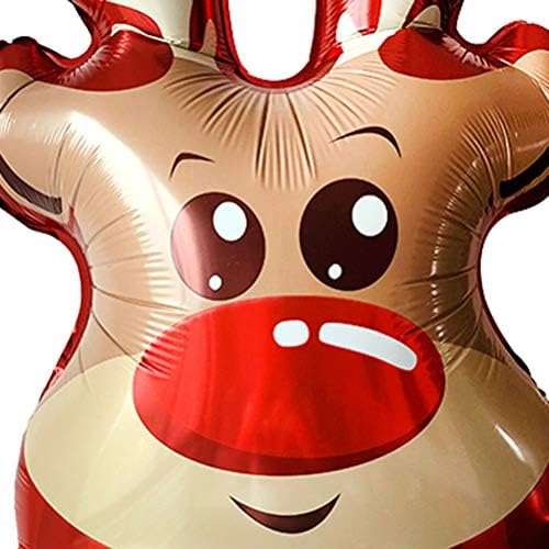 Amosfun Božićna Aluminijska Folija Elk Head Balloon Dekoracija Za Zabave