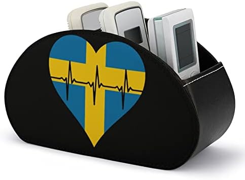 Držač daljinskog upravljača za otkucaje srca Švedske kožni stoni Organizator za kancelarijski materijal daljinski