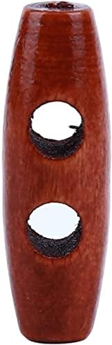 U-M Pulabo50 PCS gumb za drvo nalik maslinovim oblikom šivaći preklopni tasteri kaput dugmad DIY odjeća za šivanje pribor Professional