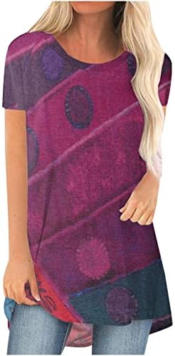 Grafička bluza Thirt za žensko Jesen Ljeto kratki rukav meka udobna odjeća modna pamučna posada vrata labava