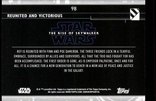 2020 TOPPS Star Wars Raspon Skywalker Series 2 Blue 98 Ponovo ujedinjeno i pobjedničko trgovačko karta