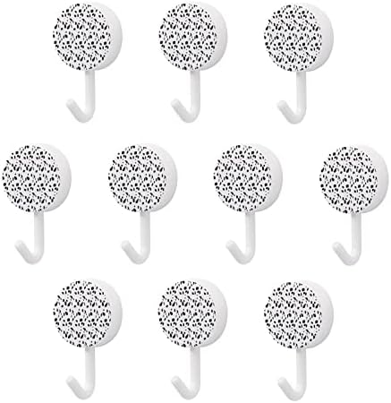 Dalmatinski print 10 kom plastični kukir slatki zidni kuke za ključeve za kućnu kućnu kuhinju Dekor vrata