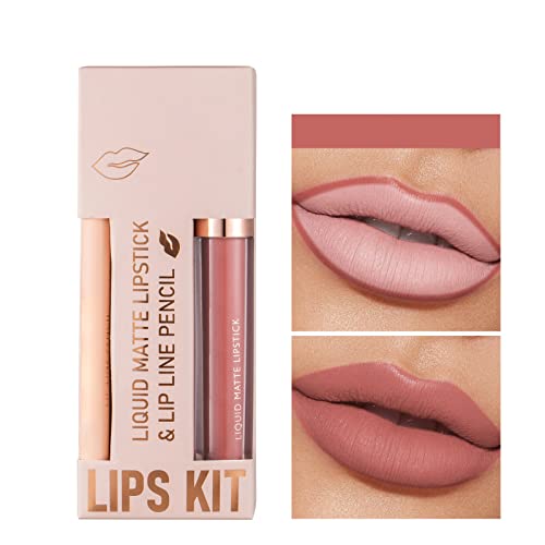 Lip Sticks Dugotrajni Non Stick Cup Lip Gloss Lipliner Kombinovani Set Ruž Za Usne Velvet Lipliner