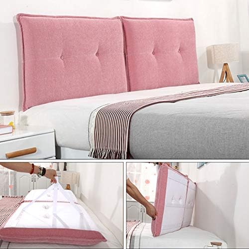Lixiong krevet zadnjeg jastuka s dvostrukim slovom Sofa za glavu za glavu Mekani poklopac za čitanje jastuk za uklanjanje poliestera za pranje, 5 boja, 9 veličina