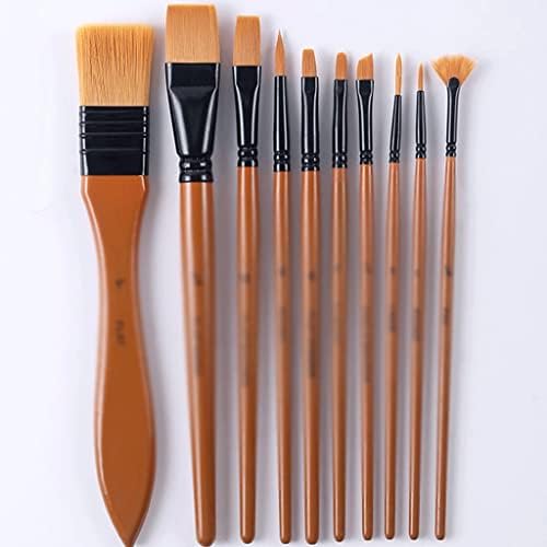 Lhllhl Kist za farbanje 10-dijelni Set akvarelne olovke Art Specijalni Set kistova od najlona