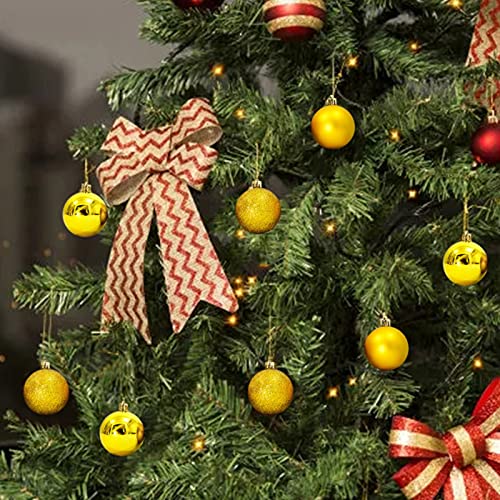Božić Ball privjesak Kanta 24pc 3 cm Božić klasični jednobojne kugle Set božićno drvo viseći ukrasi