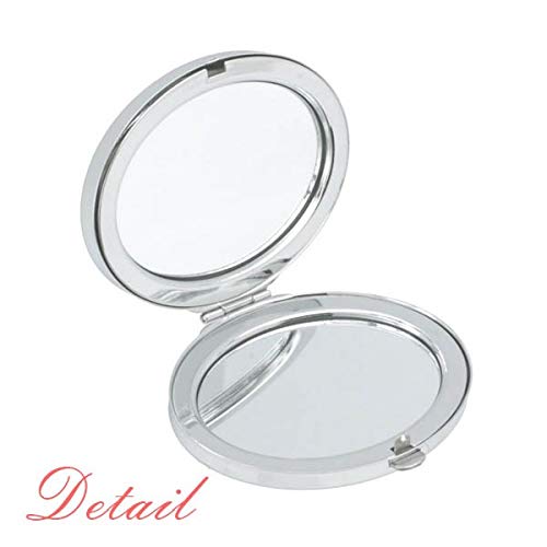 You Rock My World Quote Style Mirror Oval Portable Handk Pocket Makeup