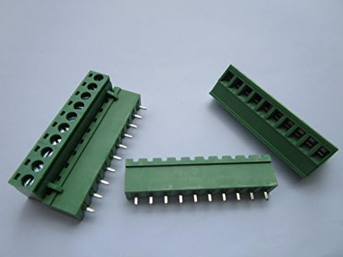 20 kom zatvorite ravno 10 Pin/put nagib 5.08 mm konektor za vijčani terminalni blok zelene boje priključni