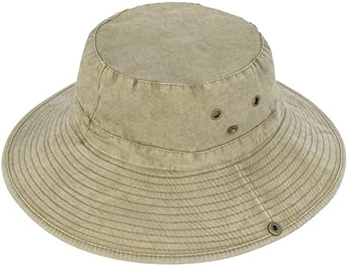 Muškarci Safari Ribolovni šešir Širok obod čvrsti boonički sunčani šešir sa snažnim lovačkim lov
