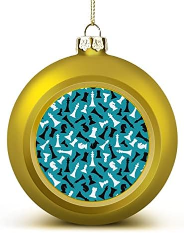 Šahovske figure božićna lopta viseći ukrasi Xams Tree dekoracija za prazničnu zabavu