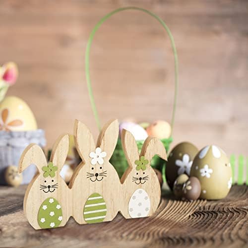 Cakina Ball Ornament set DWarf ukrasi ukrasi Uskrs Rabbit Desktop za Uskršnji drveni ukras