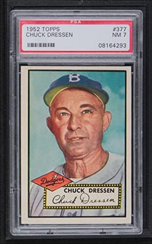 1952 TOPPS 377 Chuck Dressen Brooklyn Dodgers PSA PSA 7.00 Dodgers