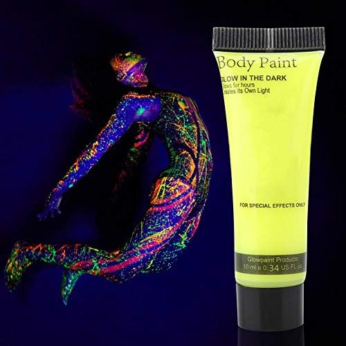 Glow u tamnom licu tijela za tijelo za tijelo 10ml POVRATAK POVRATAK Fluorescentnog pigmenta za plesnu