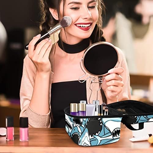 Yoyoamoy Travel Makeup Organizator, vodootporna kozmetička toaletna torba sa ručkom, velika šminka za tinejdžerske