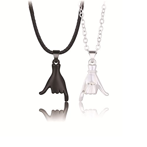 Kefley Matching Pinky Promise ogrlice za parove ogrlice za dečka djevojku Božić godišnjicu rođendanski pokloni za muža ženu Valentinovo poklon za BFF ogrlicu
