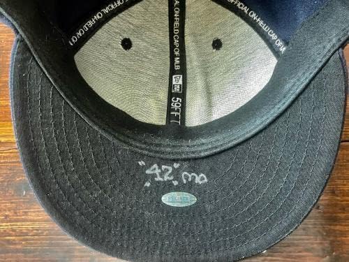 2013 Mariano Rivera potpisana igra rabljena kapa za šešir upisana iz finalne sezone Steiner - igra polovna MLB dresova