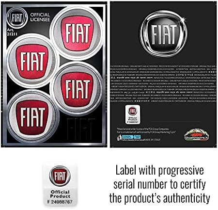 FIAT 21211 Službene naljepnice za poklopce kotača 4 Logos 48 mm