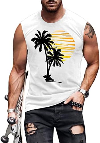 Cisterna za plažu Top Muškarci Havajska majica bez rukava