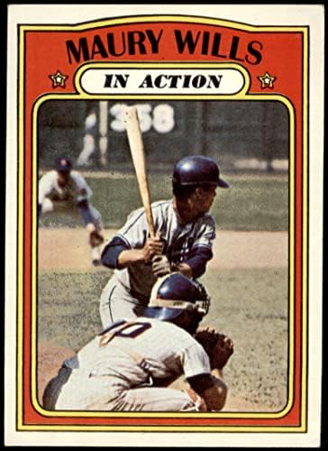 1972. godine # 438 u akciji Maury Wills Los Angeles Dodgers Ex + Dodgers