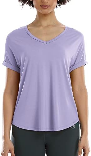 Majice za vježbanje za žene - Yoga vrhovi Actitherve haljina za teretane Trčanje fitness v-izrez majice