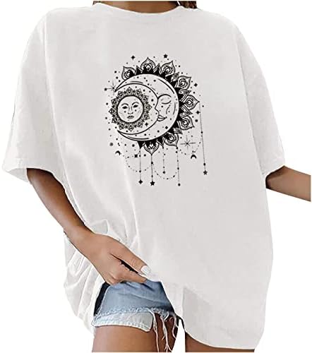 Djevojke Jesen Ljetni posadni bluza Kratki rukav Mekana udobna odjeća pamučna grafička bluza TEE za
