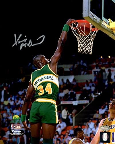 Xavier McDaniel Autographied 8x10 FOTO SEATLE SUPERSONSICS SLAM DENK MCS HOLO Stock 202454 - AUTOGREM NBA Photos
