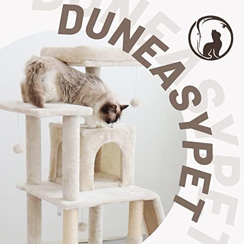 Duneasypet 53-inčni stalak za mačje drvo za mačke u zatvorenom prostoru, toranj za mačke na više nivoa sa