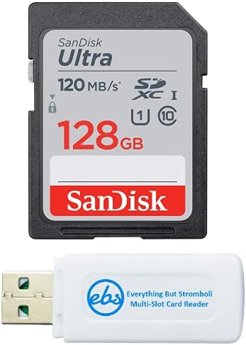 SanDisk 128GB SDXC SD Ultra memorijska kartica radi sa Canon Powershot SX60 HS, SX430 je, Sx540 HS Kamera UHS-I paket sa svime osim Stromboli Combo čitač kartica