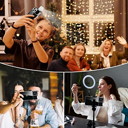 CEXHG sa LED Selfie Light za iPhone 12 Pro Max CASE UP CASE CASE POVRATAK KOMPORABLE-VIZE MAKEUP-TIK TOK-VIDEO- Selfie osvjetljavanje za žene