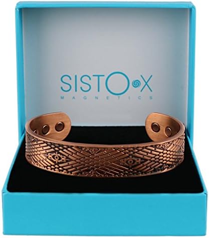 Sisto-X bakrena narukvica / bangle Celtic Design by SISTO-X® 6 magneti jaki zdravstveni medij