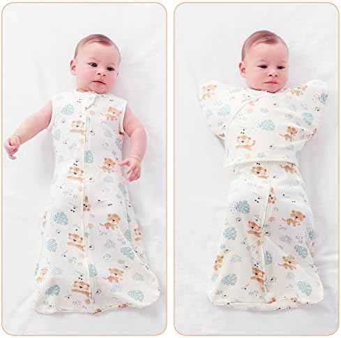 Lat Baby Sleep Sacks Prozračan pamučni swaddle pokrivači 0-3 3-7 mjeseci Prijelaz za spavanje