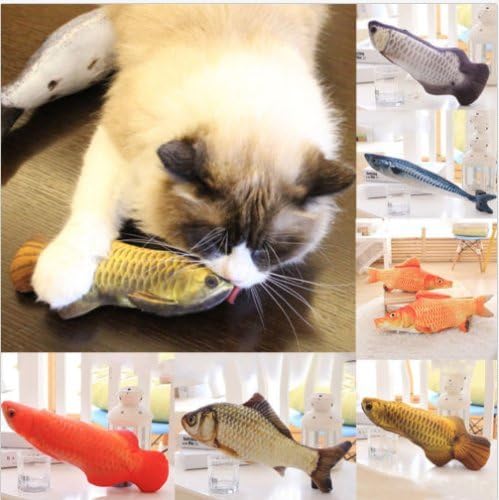 Npl - Funny 3D kućni ljubimci mač Chewing CAT Game Punjene ribe MINT Pet Interaktivne igračke