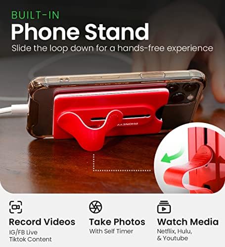 Infinacore Walleygrip 3-u-1 Odvojivi mobitel Wallet STANDER Grip kartice nosač sa širenjem telefona Kickstand, Bezbrojne isplate - bijelo