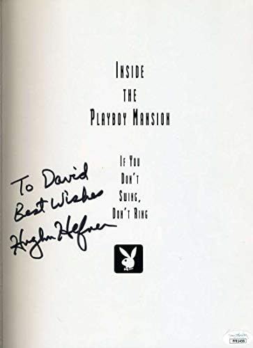 Hugh Hefner JSA COA potpisao je ručno u okviru playboy-a za knjige