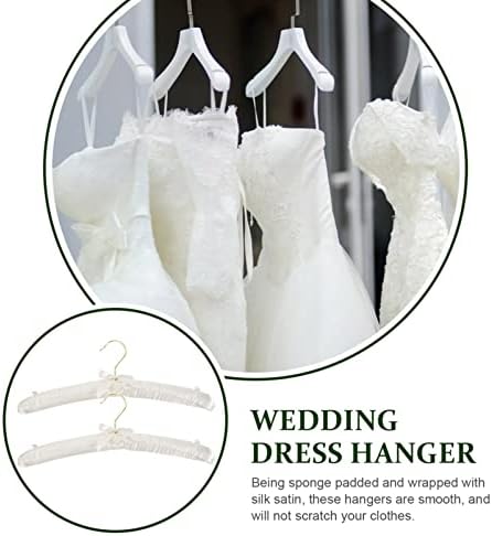 Artibetter 2pcs kaput gumb Neplangredne haljine White shop vješalica za pjenu nerez obrubljene za svilenu odjeću za vjenčanje Bump odijelo za mladena klizanje suknje s platnom teške bez platnene