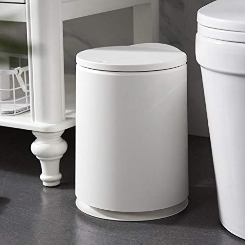 TATSEN 10L Tip pritiska okrugli plastični smeće može dvostruko sloj višenamjenske kupaonice / spavaća soba smeće