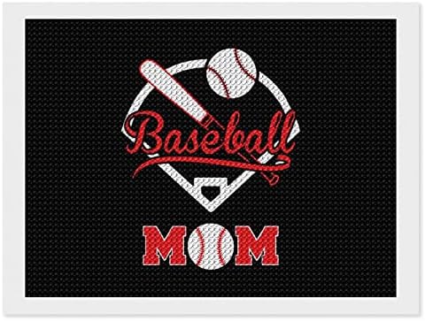 Bejzbol mama Diamond painting Kits 5D DIY Full Drill Rhinestone Arts zidni dekor za odrasle 8x12