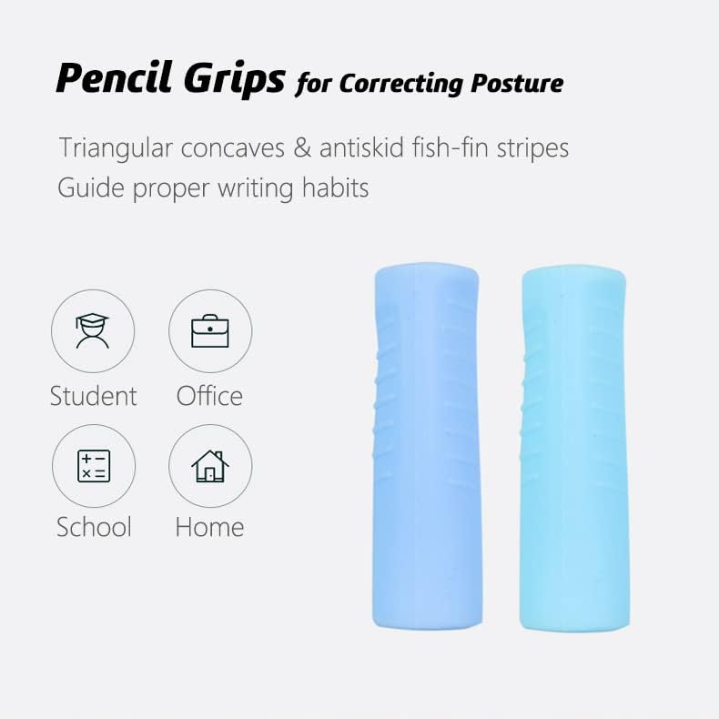 OSteed bejzbol-palica olovka koštac silikon 8 kom Za Djecu i odrasle rukopis, 1 pakovanje 2 boje